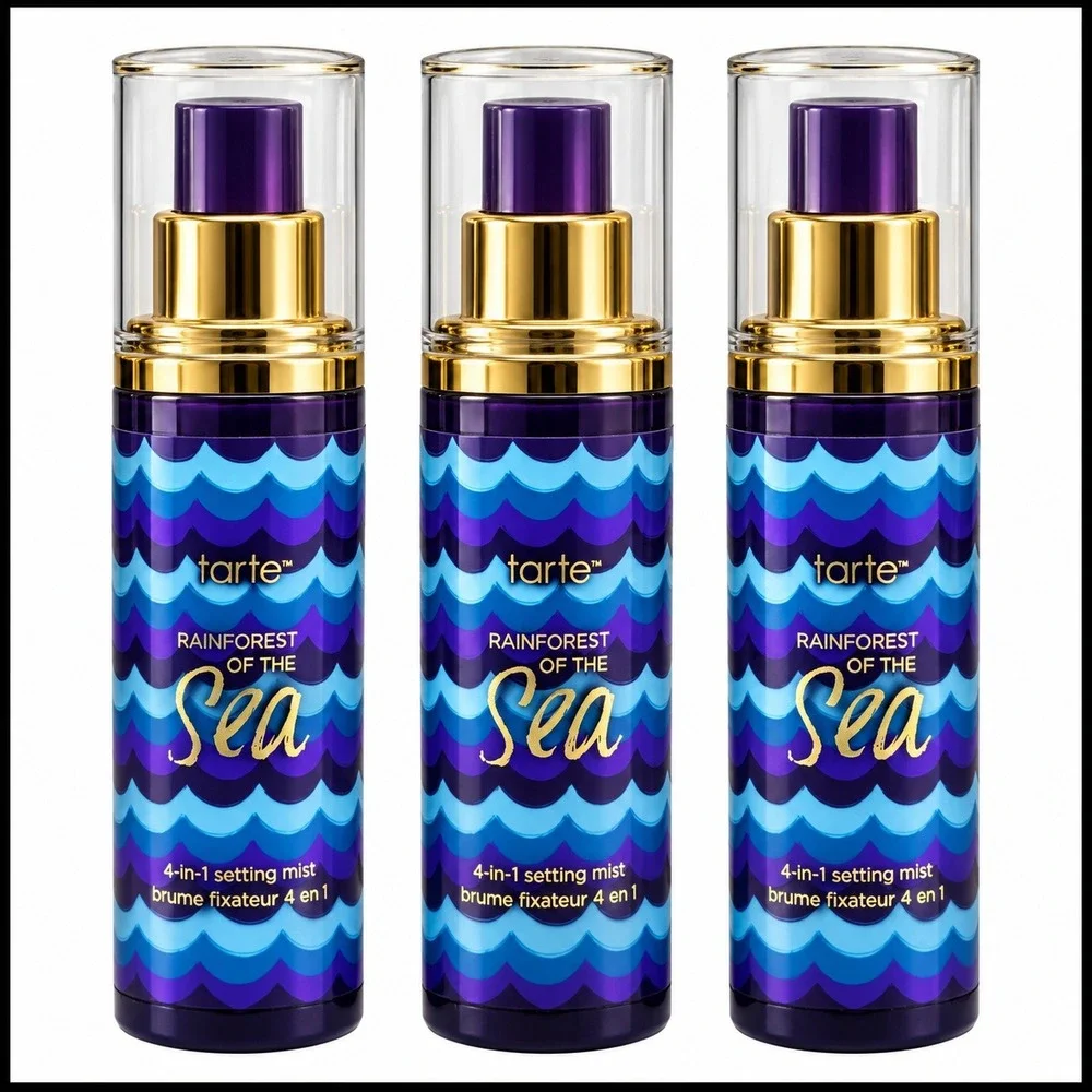 Tarte Rainforest of the Sea 4-in-1 Setting Mist 30ml Travel Size Lot of 3